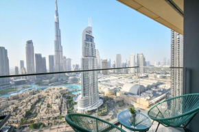 cinematic&Chic Burj Khalifa &Fountain View 2BR APT